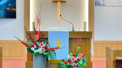 취임예배 꽃꽃이